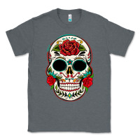 Charcoal Heather mexican day of the dead Classic Tee - texasbilliewilder