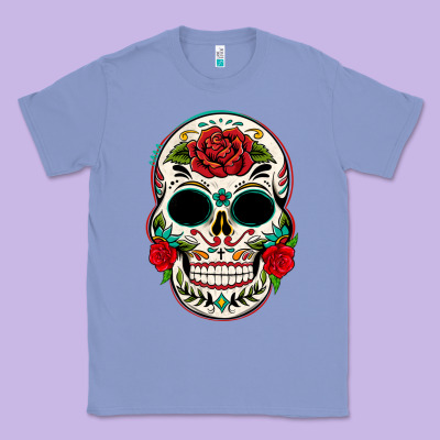 Mexican Day Of The Dead Classic Tee Designed By Texasbilliewilder