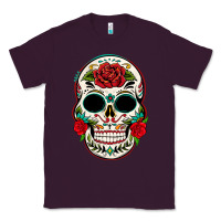 Plum mexican day of the dead Classic Tee - texasbilliewilder