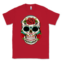 Red mexican day of the dead Classic Tee - texasbilliewilder