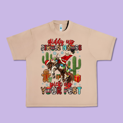 Urban Heavy Tee giddy up jingle horse pick up your feet