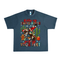 Midnight Navy giddy up jingle horse pick up your feet Urban Heavy Tee - MaliasSmallBusiness