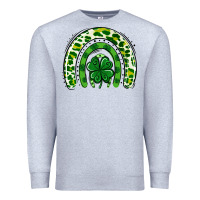 Heather Grey St Patrick Rainbow Premium Sweatshirt - Jasminsmagicworld