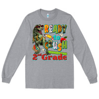 Heather Grey ready to crush second grade Long Sleeve Tee - texasbilliewilder