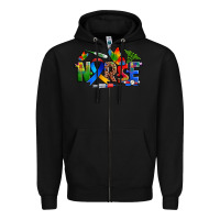 Black autism nurse Zipper Hoodie - Zillion Design Studio