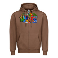 Chestnut autism nurse Zipper Hoodie - Zillion Design Studio