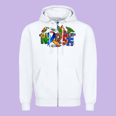 Autism Nurse Zipper Hoodie Designed By Zillion Design Studio