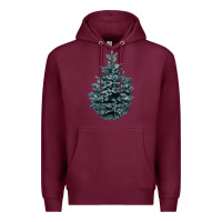 Burgundy Colorado Blue Spruce Premium Hoodie - RanaPortraitStore