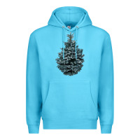 Ocean Blue Colorado Blue Spruce Premium Hoodie - RanaPortraitStore