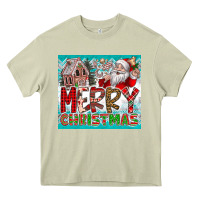 Mossy merry Christmas Heavy Core Tee - CowhideDigitalArt