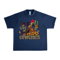 Navy long live the cowgirls Urban Heavy Tee - MaliasSmallBusiness