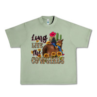 Oil Green long live the cowgirls Urban Heavy Tee - MaliasSmallBusiness