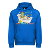 Cobalt splash splash your opinion is trash Urban Hoodie - MaliasSmallBusiness