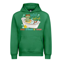 Emerald splash splash your opinion is trash Urban Hoodie - MaliasSmallBusiness