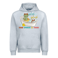 Heather Grey splash splash your opinion is trash Urban Hoodie - MaliasSmallBusiness