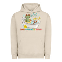 Pigment French Oak splash splash your opinion is trash Urban Hoodie - MaliasSmallBusiness