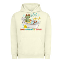 Pigment Pistachio splash splash your opinion is trash Urban Hoodie - MaliasSmallBusiness