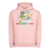 Pigment Salmon splash splash your opinion is trash Urban Hoodie - MaliasSmallBusiness