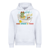 White splash splash your opinion is trash Urban Hoodie - MaliasSmallBusiness