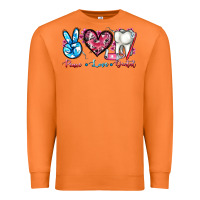 Carrot peace love dental Premium Sweatshirt - AdoDesignShop