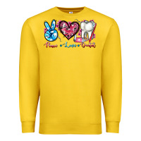Lemon peace love dental Premium Sweatshirt - AdoDesignShop