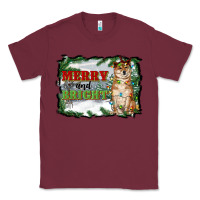 Burgundy merry and bright shiba inu Classic Tee - RanaPortraitStore