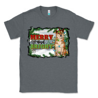 Charcoal Heather merry and bright shiba inu Classic Tee - RanaPortraitStore