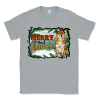 Heather Grey merry and bright shiba inu Classic Tee - RanaPortraitStore