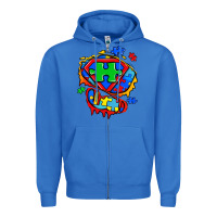 True Royal autism superhero ripped tshirt Zipper Hoodie - Zillion Design Studio