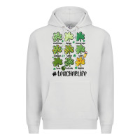 Dove Grey teacher st.patrick's Premium Hoodie - MaliasSmallBusiness