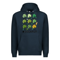 Navy teacher st.patrick's Premium Hoodie - MaliasSmallBusiness