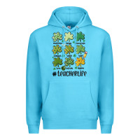 Ocean Blue teacher st.patrick's Premium Hoodie - MaliasSmallBusiness