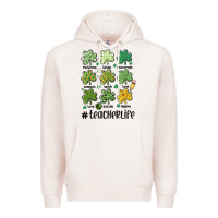 Pale Pink teacher st.patrick's Premium Hoodie - MaliasSmallBusiness