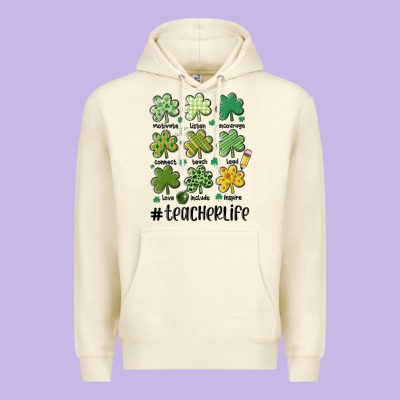 Teacher St.patrick's Premium Hoodie Designed By Maliassmallbusiness