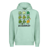 Seafoam teacher st.patrick's Premium Hoodie - MaliasSmallBusiness