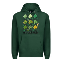 Sports Green teacher st.patrick's Premium Hoodie - MaliasSmallBusiness