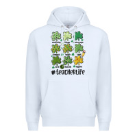 White teacher st.patrick's Premium Hoodie - MaliasSmallBusiness