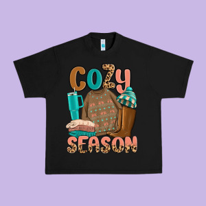 Cozy Season Urban Heavy Tee Designed By Maliassmallbusiness
