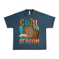 Midnight Navy cozy season Urban Heavy Tee - MaliasSmallBusiness