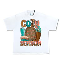 White cozy season Urban Heavy Tee - MaliasSmallBusiness