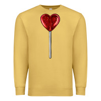 Antique Gold heart candy Premium Sweatshirt - AdoDesignShop