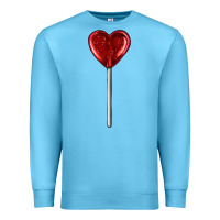 Ocean Blue heart candy Premium Sweatshirt - AdoDesignShop
