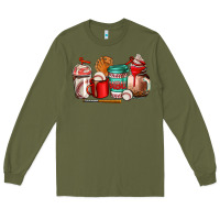 Army Green baseball coffee cup Long Sleeve Tee - AdoDesignShop