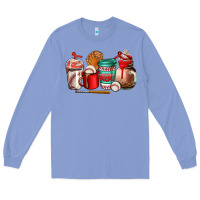 Colony Blue baseball coffee cup Long Sleeve Tee - AdoDesignShop