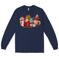 Navy baseball coffee cup Long Sleeve Tee - AdoDesignShop