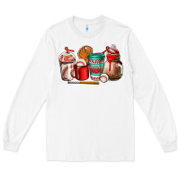 White baseball coffee cup Long Sleeve Tee - AdoDesignShop
