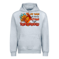 Heather Grey live today like you're getting fried tomorrow Urban Hoodie - MaliasSmallBusiness