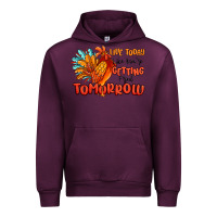 Mauve Wine live today like you're getting fried tomorrow Urban Hoodie - MaliasSmallBusiness