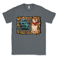 Charcoal Heather life is better with a shiba Classic Tee - RanaPortraitStore
