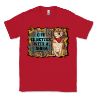 Red life is better with a shiba Classic Tee - RanaPortraitStore